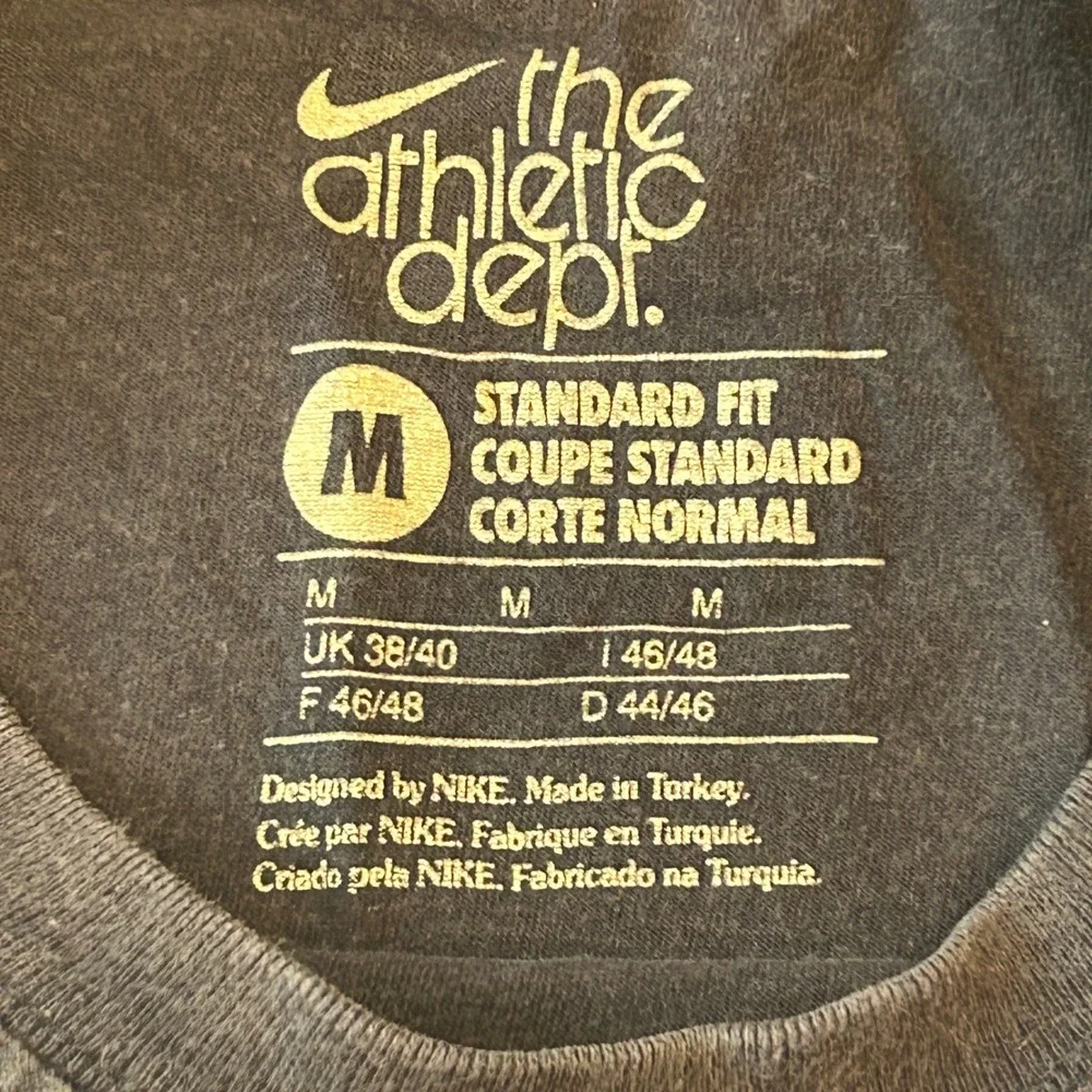 Nike Athletic Dept T Shirt Mens M Navy Blue Just Do It Swoosh Short Sleeve Tee